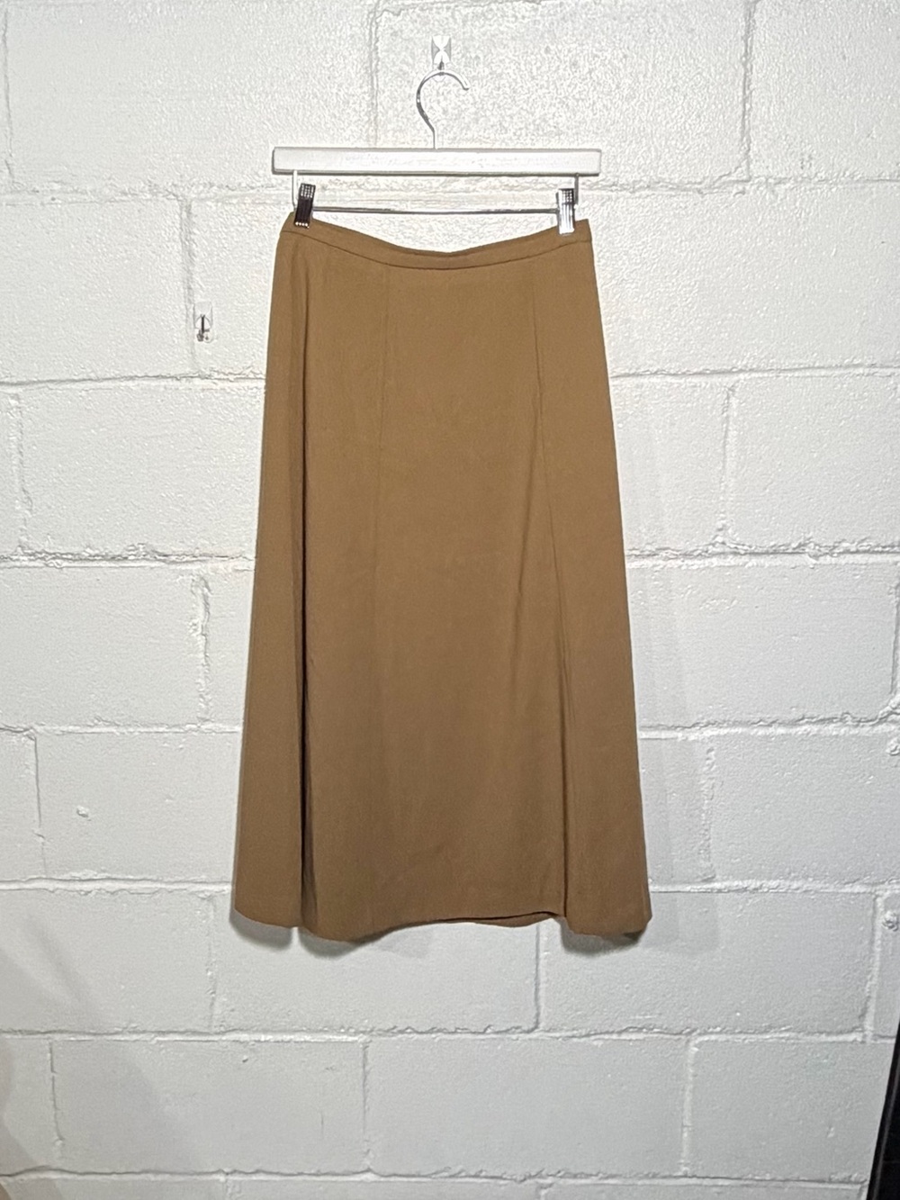 Jones Wear Camel Midi Skirt - Clean A-Line